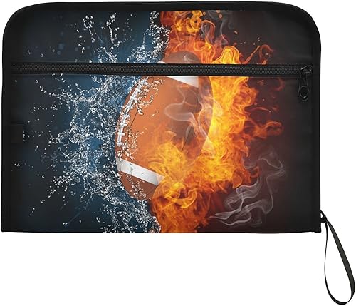 Miniatura 7 de OTVEE Organizador de archivos de acordeón, balón de fuego de fútbol americano con 13 bolsillos expandible