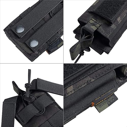 Miniatura 70 de EXCELLENT ELITE SPANKER Funda para rifle elástico Mag M4 M14 M16 AK AR para rifle elástico M4 M14 M16 AK AR para bolsa de pistola Mag Doble-Negro