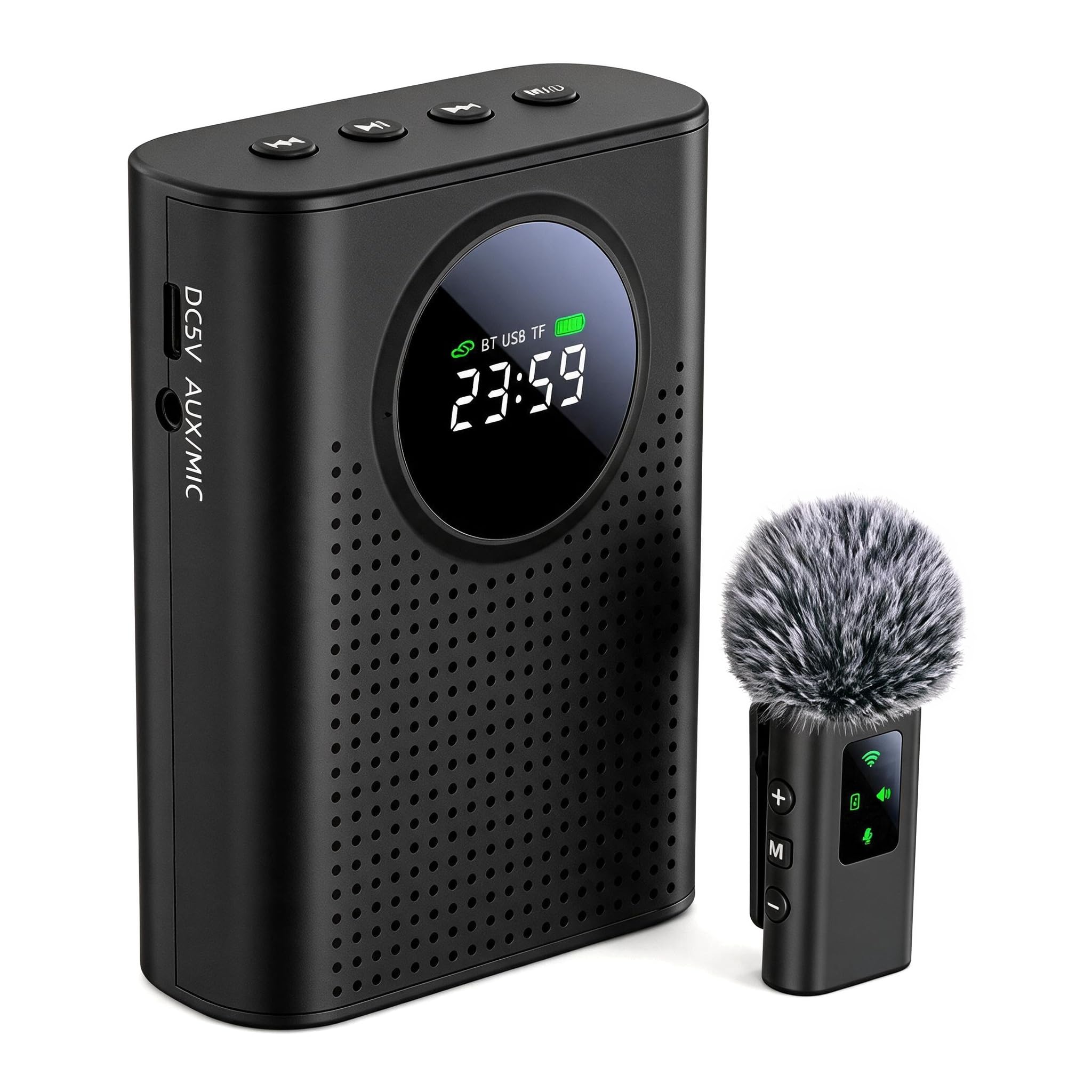 Amazon.com: ZERFUN S67 Voice Amplifier Wireless Microphone for