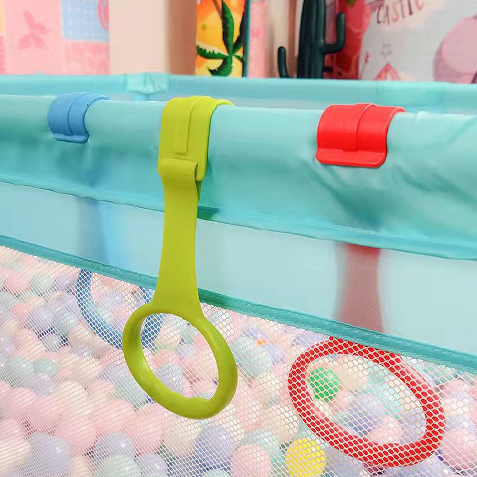 Anelli Box Bambini 6 Pezzi per Lettino Recinto Imparare a Stare in Piedi