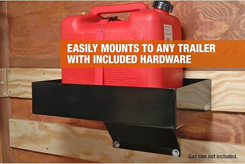 Miniatura 6 de Buyers Products LT30 Estante para contenedores de gas para camiones y remolques de paisaje, 2.55 galones, color negro