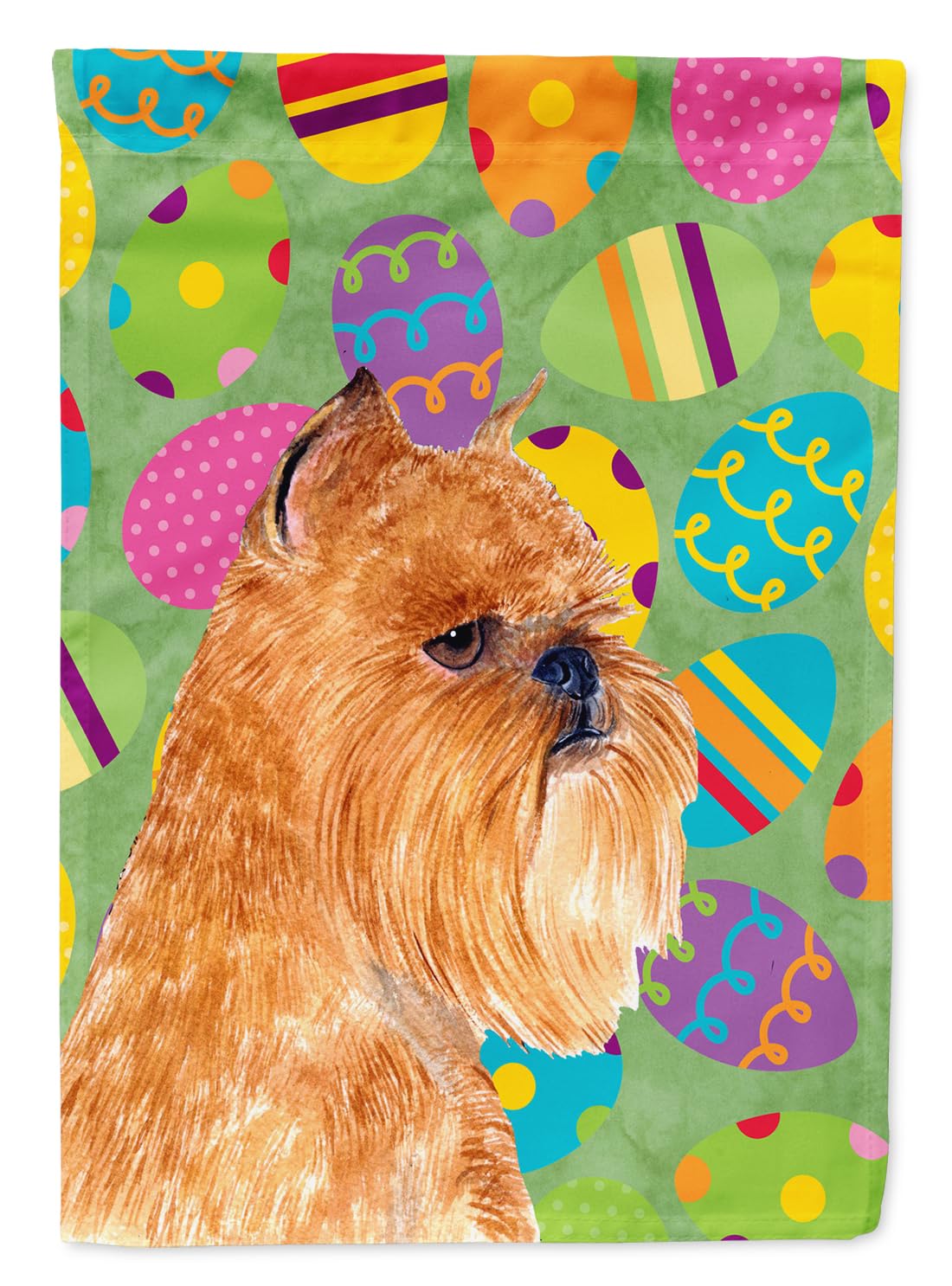 Drapeau Brussels Griffon de Pâques, le cadeau idéal pour amoureux de chiens