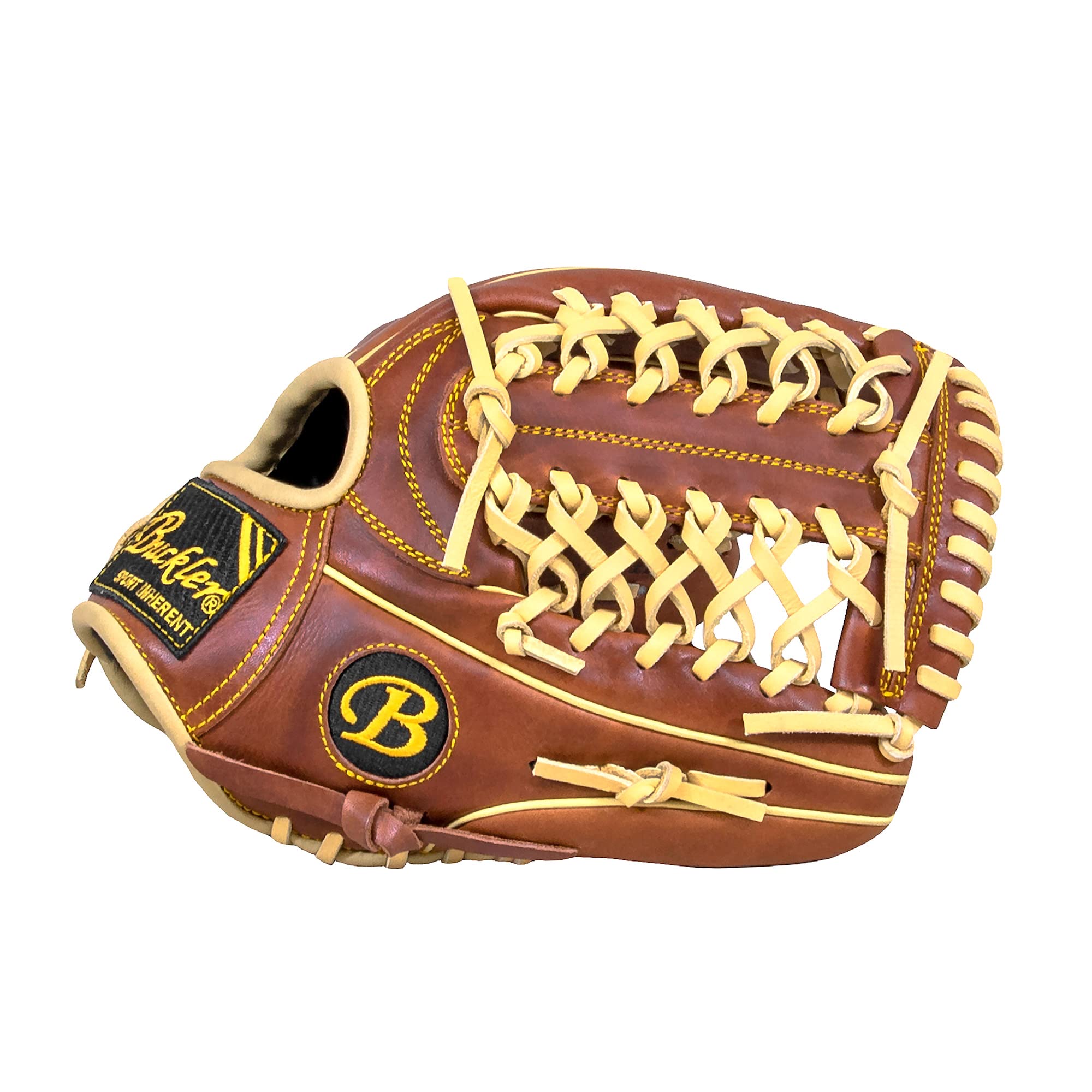 'Buckler 'Agoge Kip' Junior High - Java Kip Leather - Baseball Gloves - Infield - 11.75'' - T-Net - RHT & LHT'