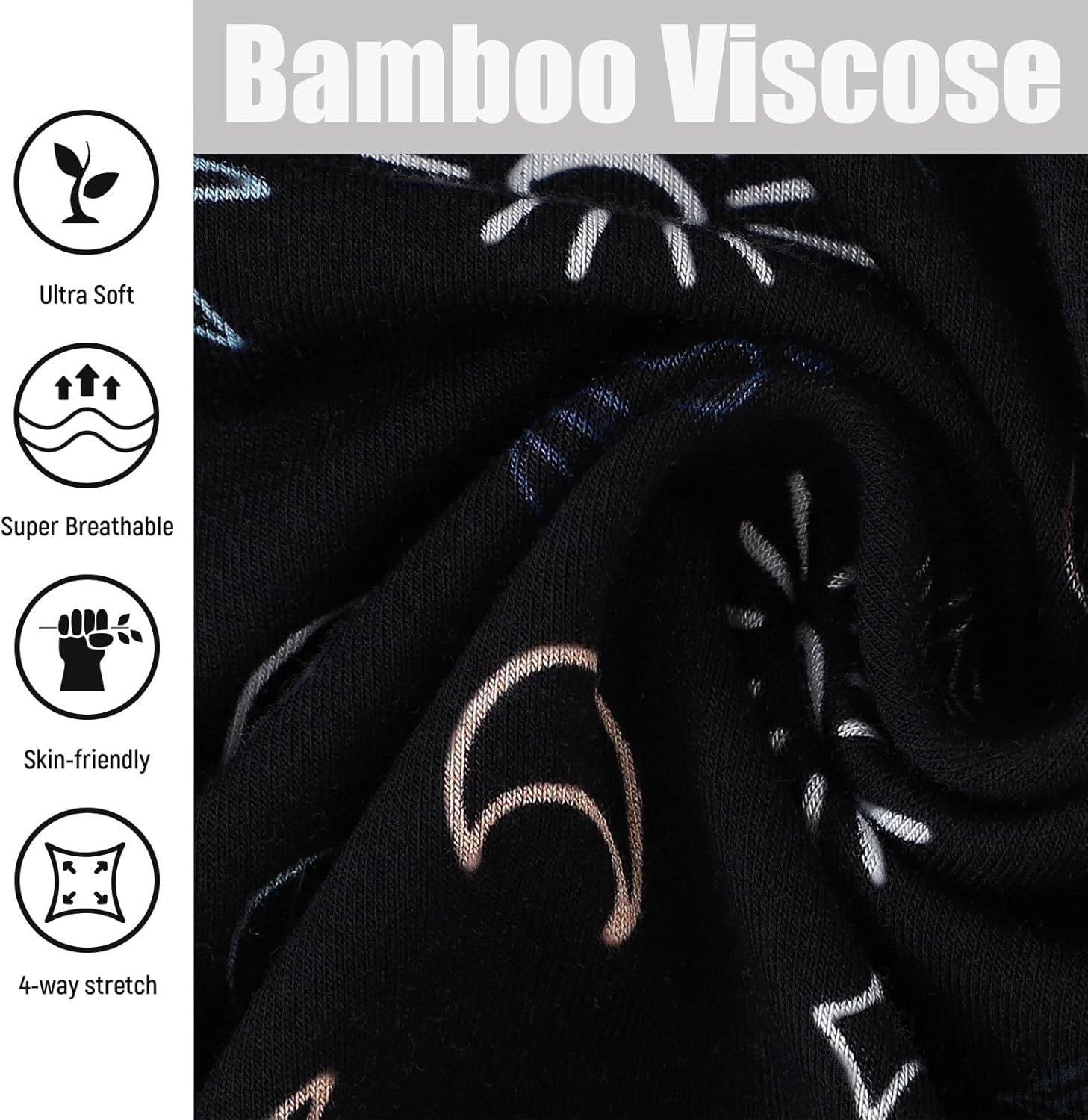 OPAWO Bamboo Pajamas Toddler Boys Girls Pajama Set 2-Piece Long Sleeve Tee and Pants Kids Fall Clothes Sleepwear Pj Set 2-8Y - Image 6