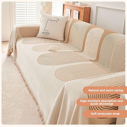 Miniatura 4 de Funda de sofá de felpilla de doble cara, toalla de sofá de doble cara, protector de sofá impermeable y elástico, impermeable, con estampado, funda