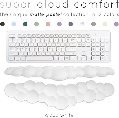 Miniatura 2 de Qloud - Reposamuñecas para teclado de computadora, reposamuñecas para teclado de computadora, almohadilla de muñeca para teclado, espuma