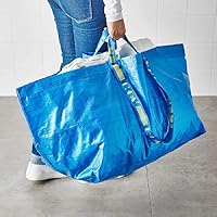 Vista 4 de I-K-E-A Frakta Shopping Bag Large Blue (Set of 4) Grocery Laundry Tote Bag
