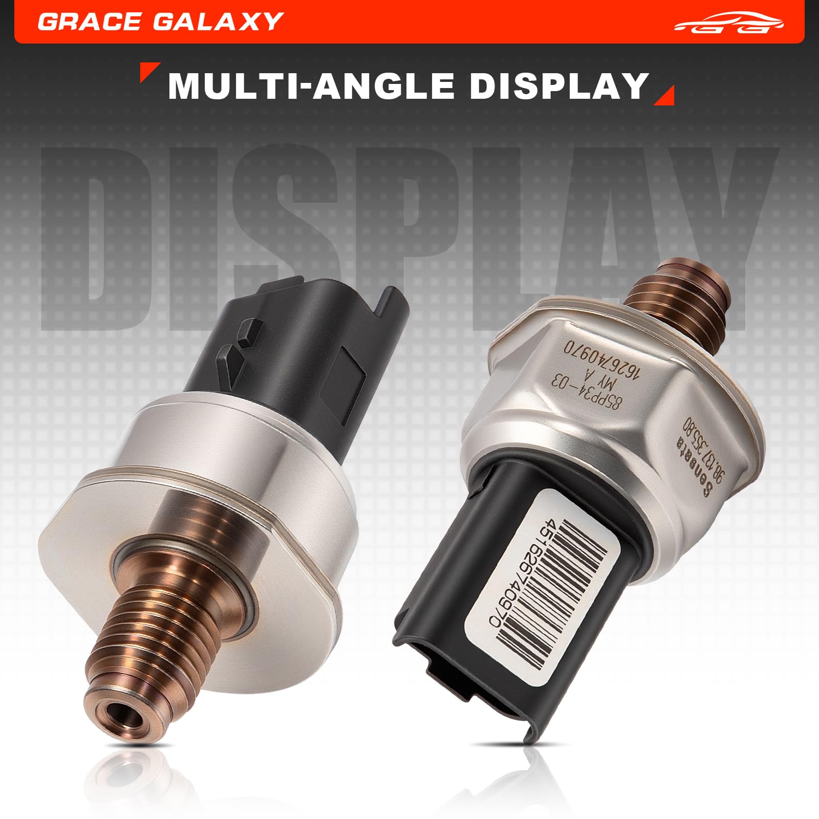 GraceGalaxy Capteur de Pression de Carburant pour C1 C2 C3 C4 C5 Dispatch Nemo Xsara Picasso, 107 1007 206 207 3008 307 308 407 5008 Bipper Expert Partner 9658227880 1920GW 1,4 L 1,6 L HDI