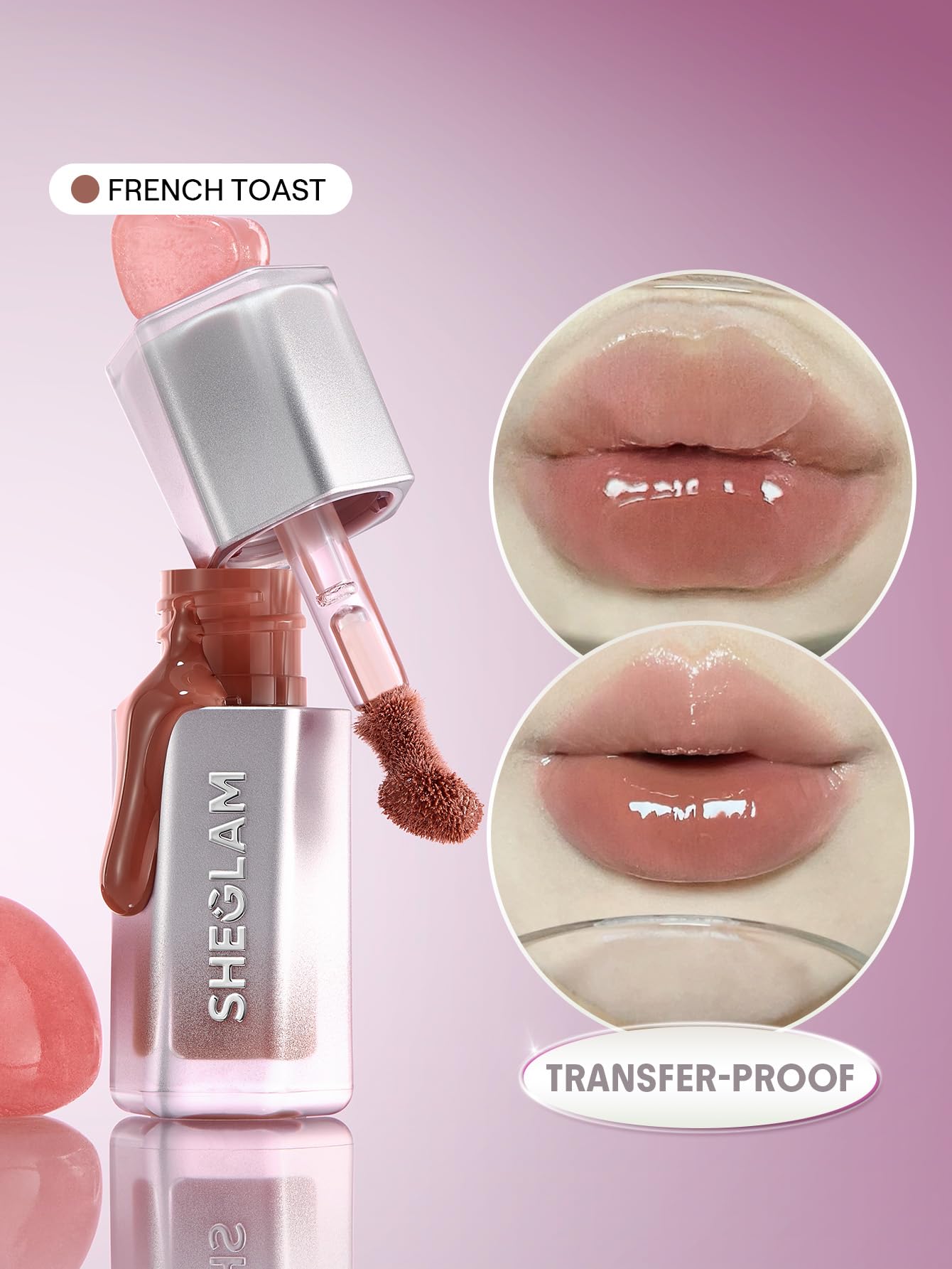 Glam Lipsグラムリップス♡フーディーワンピース／リゼクシーGYDA3点 Amazon | SHEGLAM Glass Lock エアグロス ハイシャインフィニッシュ