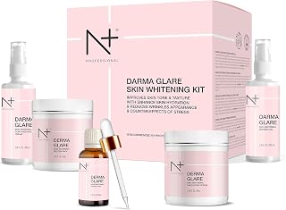 N+ Professional Derma Glare Skin Whitening Kit | Advanced Whitening Treatment For Women, 230ml + 160g. Price In India