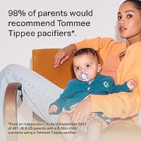 Vista 5 de Tommee Tippee - Chupete nocturno, 0-6 meses, Bolsita de silicona simétrica, sin BPA, con tecnología que brilla en la oscuridad, tonos azules pastel