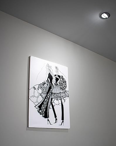 Miniatura 6 de YUURTA Luz LED de cardán de 4 pulgadas, 9 W, seleccionable a color, 3000 K4000 K5000 K, clasificación húmeda, 120 V, 900 lm, iluminación empotrada