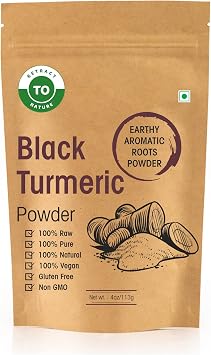 Black Turmeric Powder - 4oz/113g Curcuma caesia 100% Pure & Natural, Good for Overall Wellness