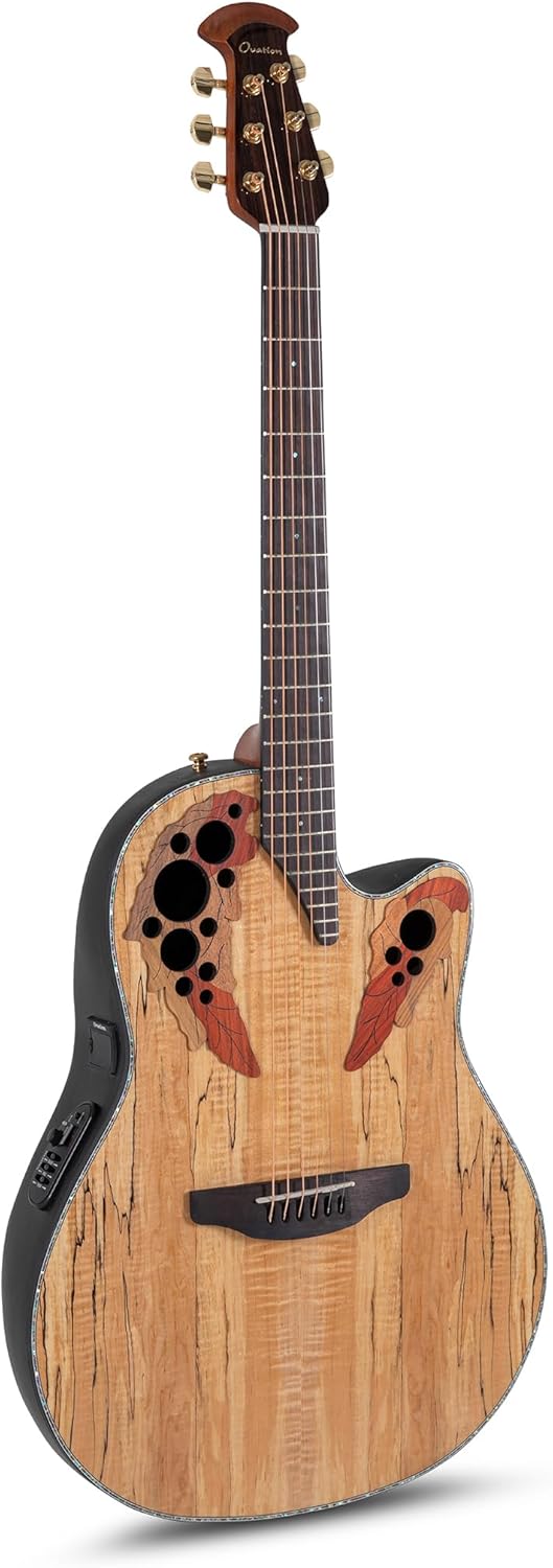 Ovation Celebrity Elite Plus CE44P-SM A/E Guitar - Natural Spalted Maple