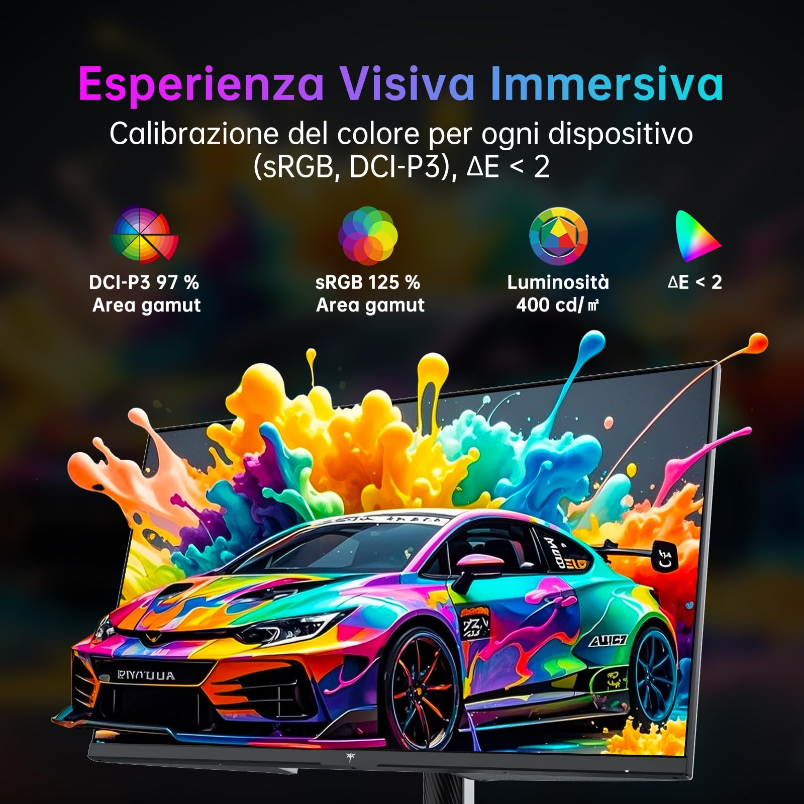 KTC Monitor Gaming 4K 27 Pollici | Modalità Doppia 4K@160Hz / FHD@320Hz | Pannello IPS Veloce | Tempo di Risposta 1ms | HDR400 | Adaptive Sync | 125% sRGB, 97% DCI-P3, ΔE<2 | USB C 90W | KVM | Bianco