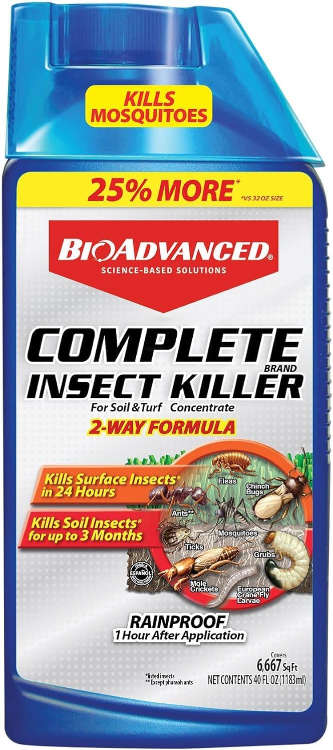 BioAdvanced Complete Brand Insect Killer for Soil and Turf, Concentrate, 40 oz, Outdoor Ant Killer