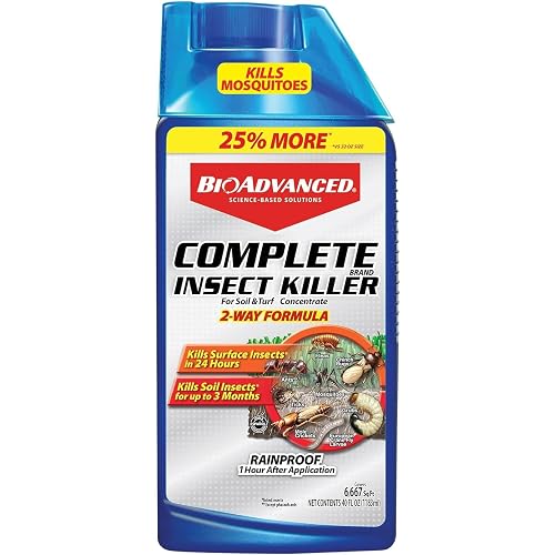 BioAdvanced Complete Brand Insect Killer Concentrate - Kills Listed Insects Above and Below Ground - Outdoor Insecticide - Up to 3 Months Protection - 40 oz Bottle
