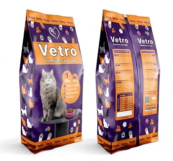 Dry Food For Cats from VETRO Rich In Vitamins And Minerals And Proportion Of Protein 26% And Omega 6 - Pack 1 Kg