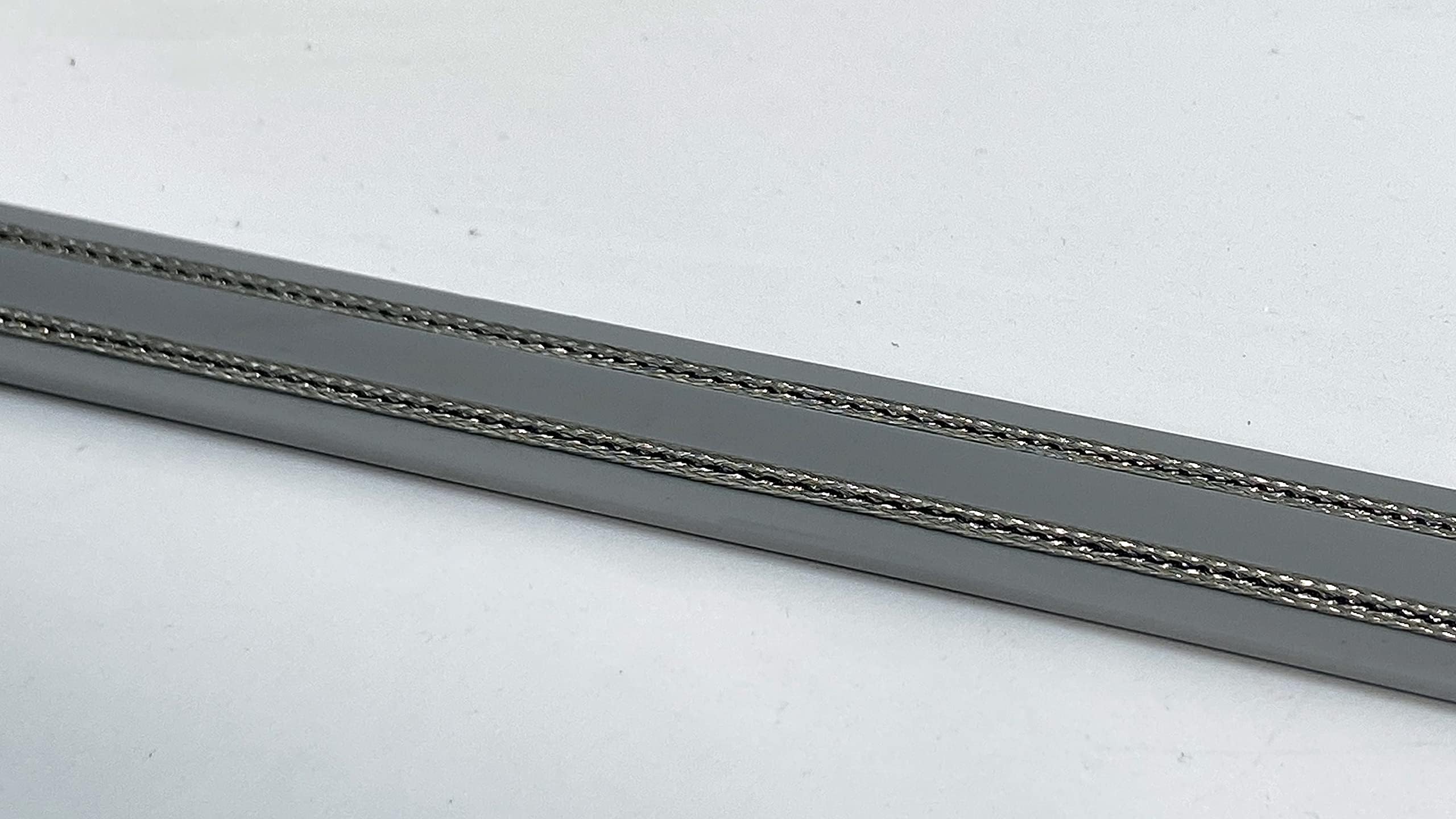 Bird Barrier Bird-Shock Flex-Track – 50ft Low Profile Electrified Track Bird Deterrent – Flexible PVC Strips with Stainless Steel Braid – Bird Repellent for Roofs, Parapets, Ledges - Gray