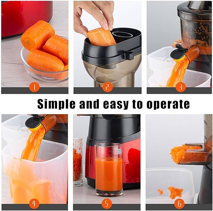 Extractor de Jugos Prensado en Frío Boca Ancha 8.2 cm 150W 110V Capacidad 1L miniatura 6