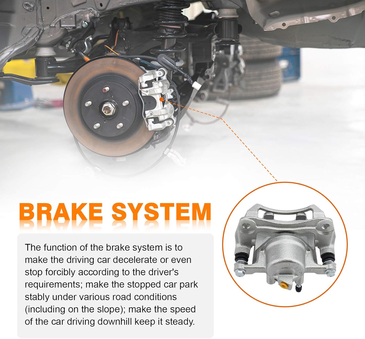 DRIVESTAR 19B2048 New OE-Quality Left Front Brake Caliper 1998-2002 for Chevrolet Prizm, 1998-2002 for Toyota Corolla Disc Brake Caliper Front, Brake Caliper for Chevy Prizm, for Toyota Corolla
