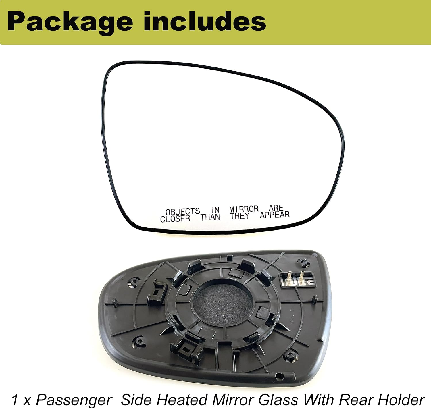 Passenger Side Heated Mirror Compatible with Kia Optima 2011 2012 2013 2014 2015 - Right Side Mirror Glass, Rear View Mirrors Glass with Power Heated,OE:876212T110,kia optima side mirror