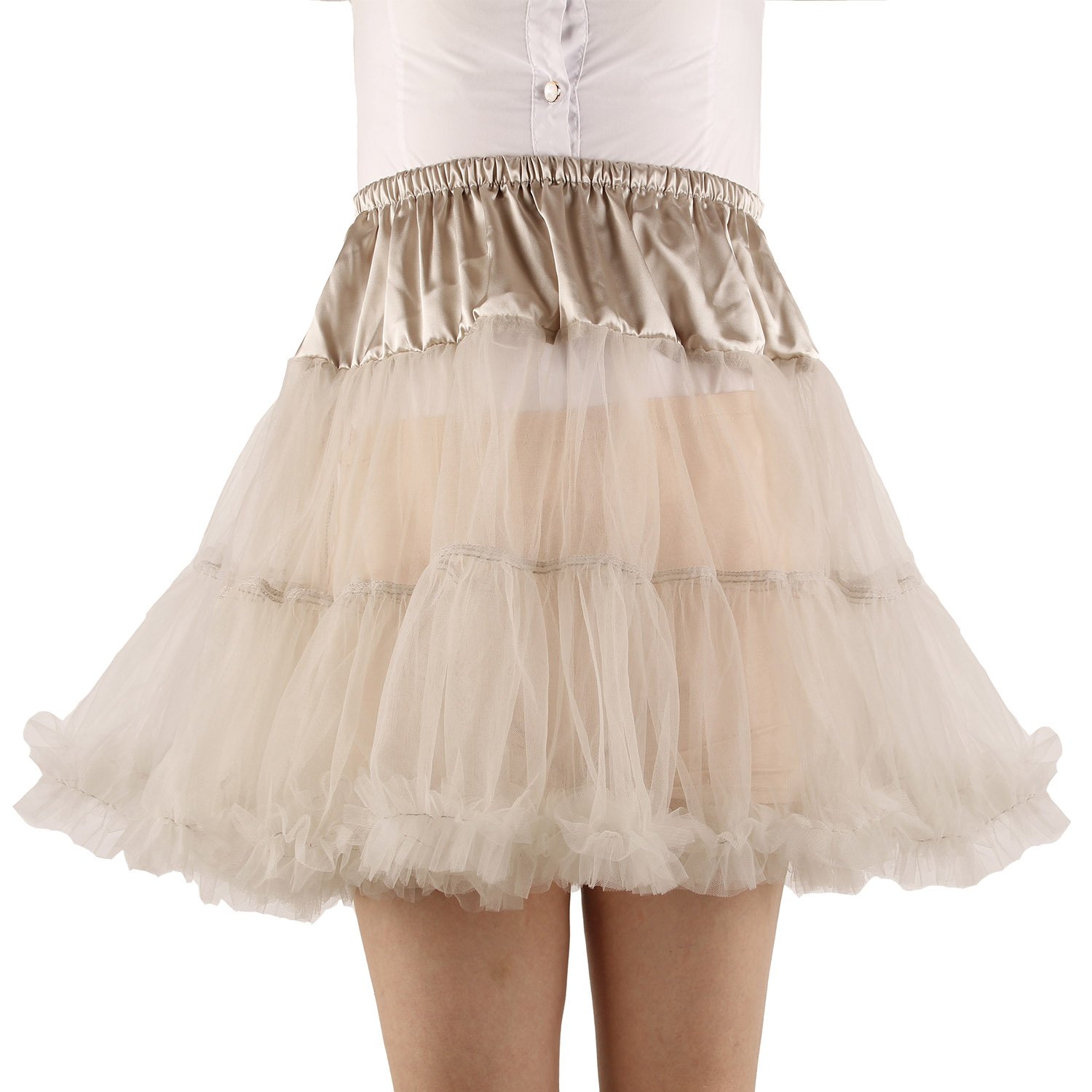 Womens Princess Layered Puffy Skirt Mini Tutu Skirt Short