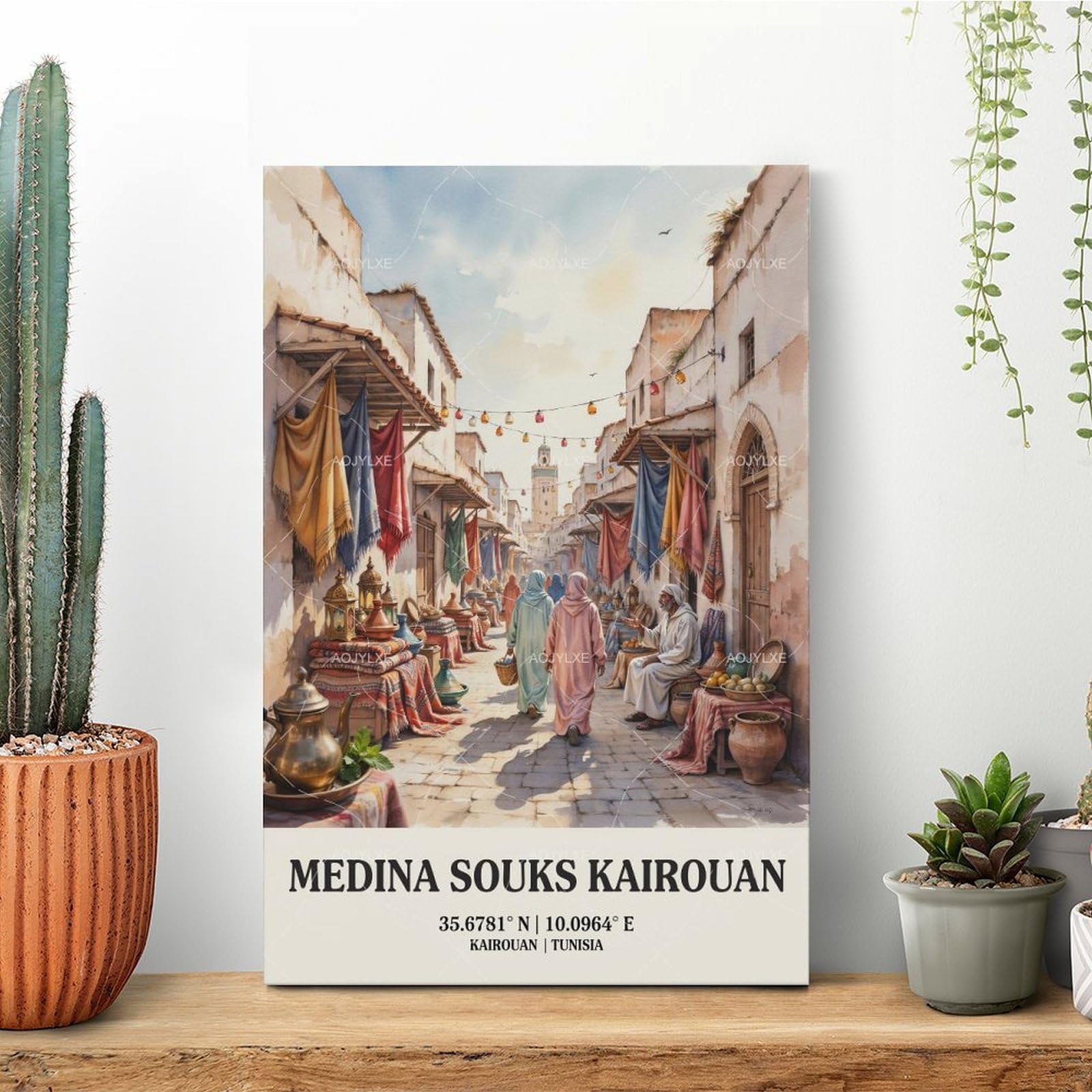 Medina Souks Kairouan Tunisia - Poster da parete, 61 x 91,4 cm