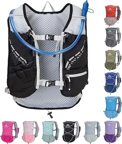Miniatura 1 de Chaleco ligero para correr para mujeres y hombres, mochila de hidratación con bolsa de vejiga de agua de 1.5 L, accesorios para senderismo,