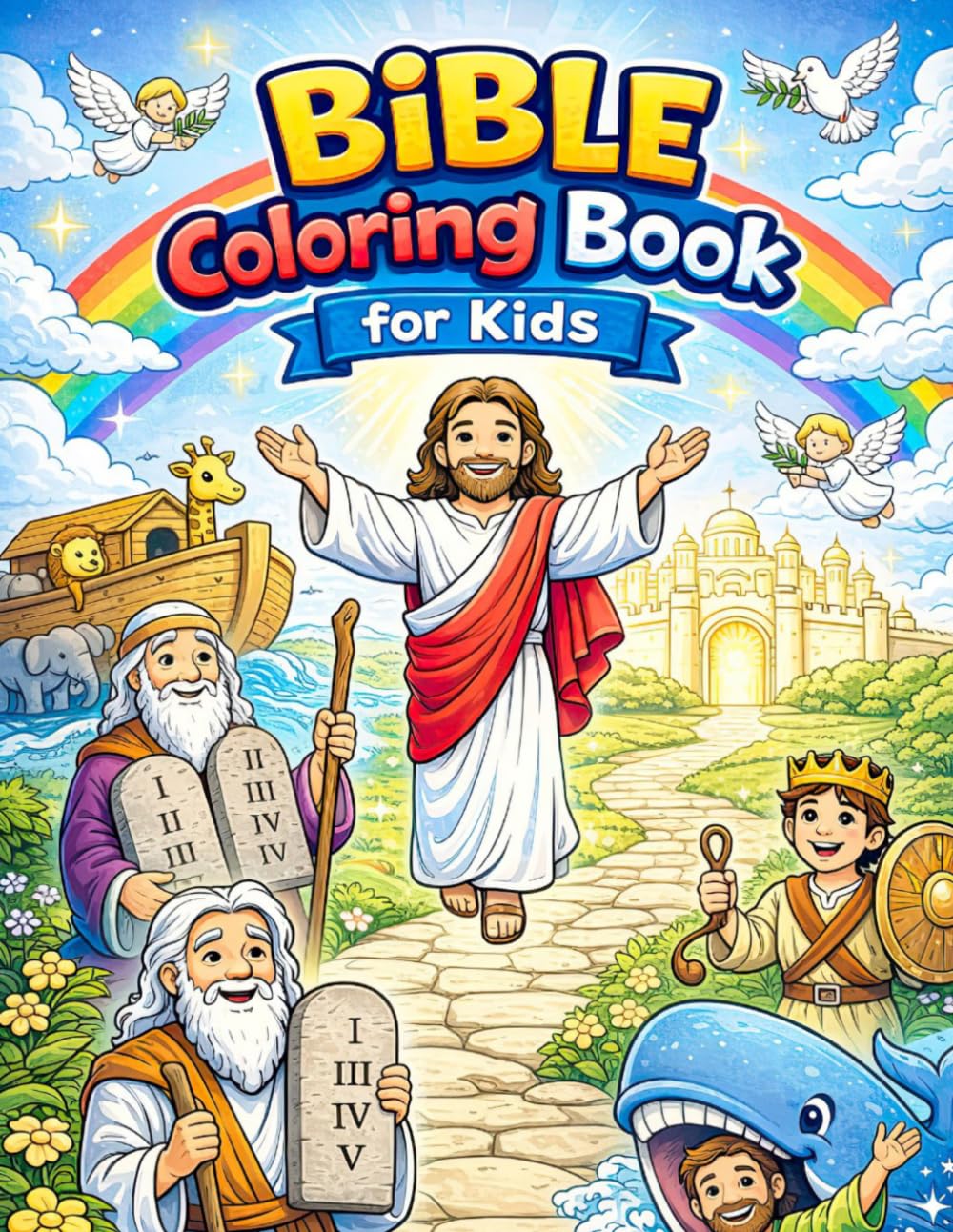 Bible Stories Coloring Book: Children's Bible Stories