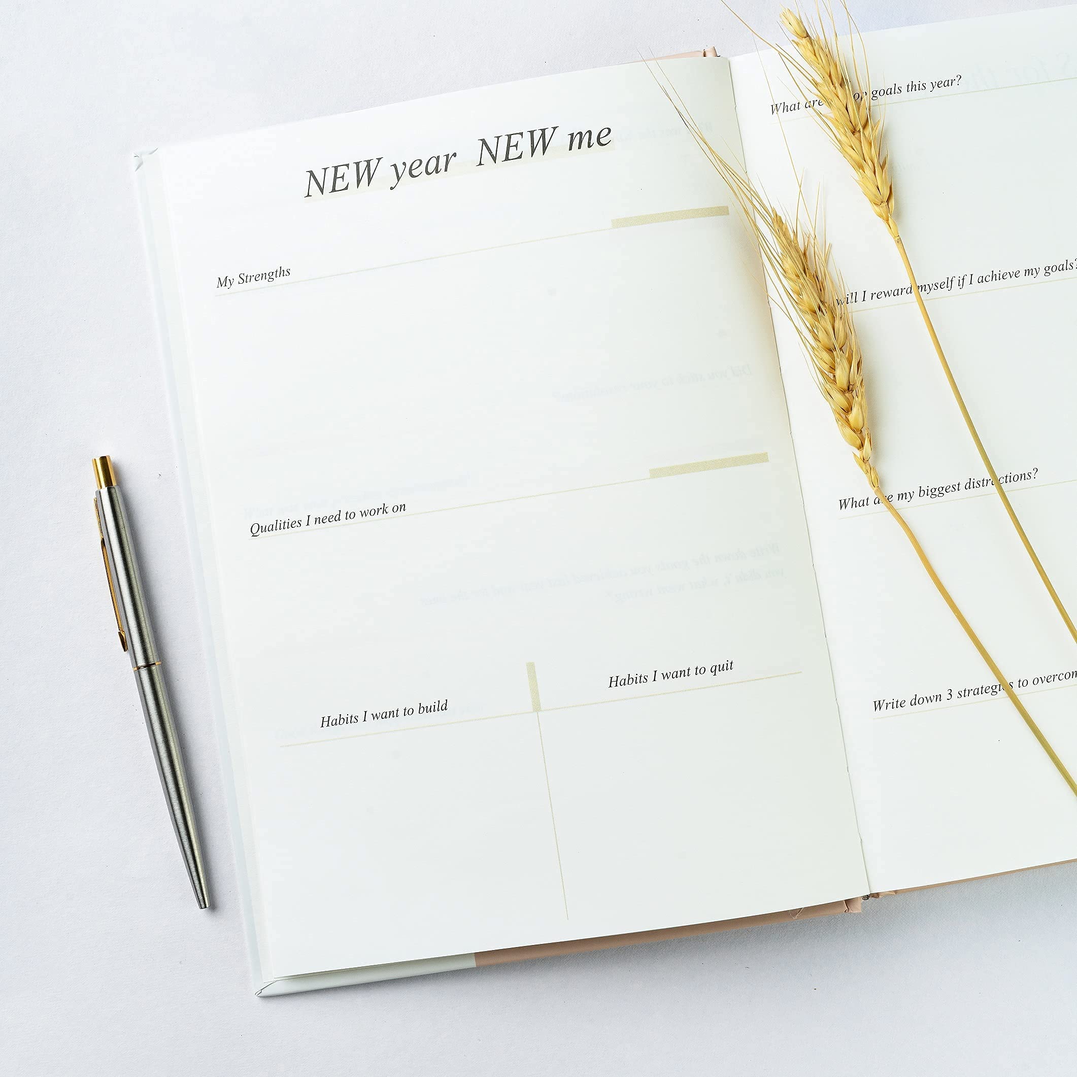 Find Your Balance 2022 Yearly Planner Undated 12 Month Planner and