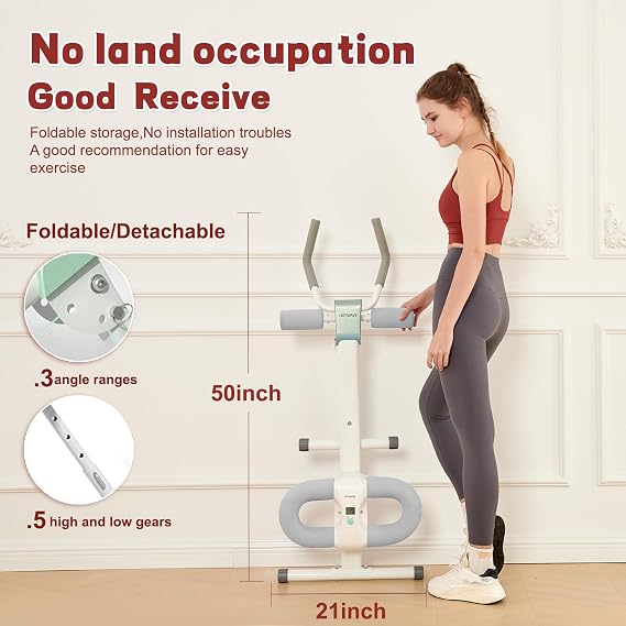 HOTWAVE Ab Machine, Adjustable Ab Workout Equipment for Home Gym