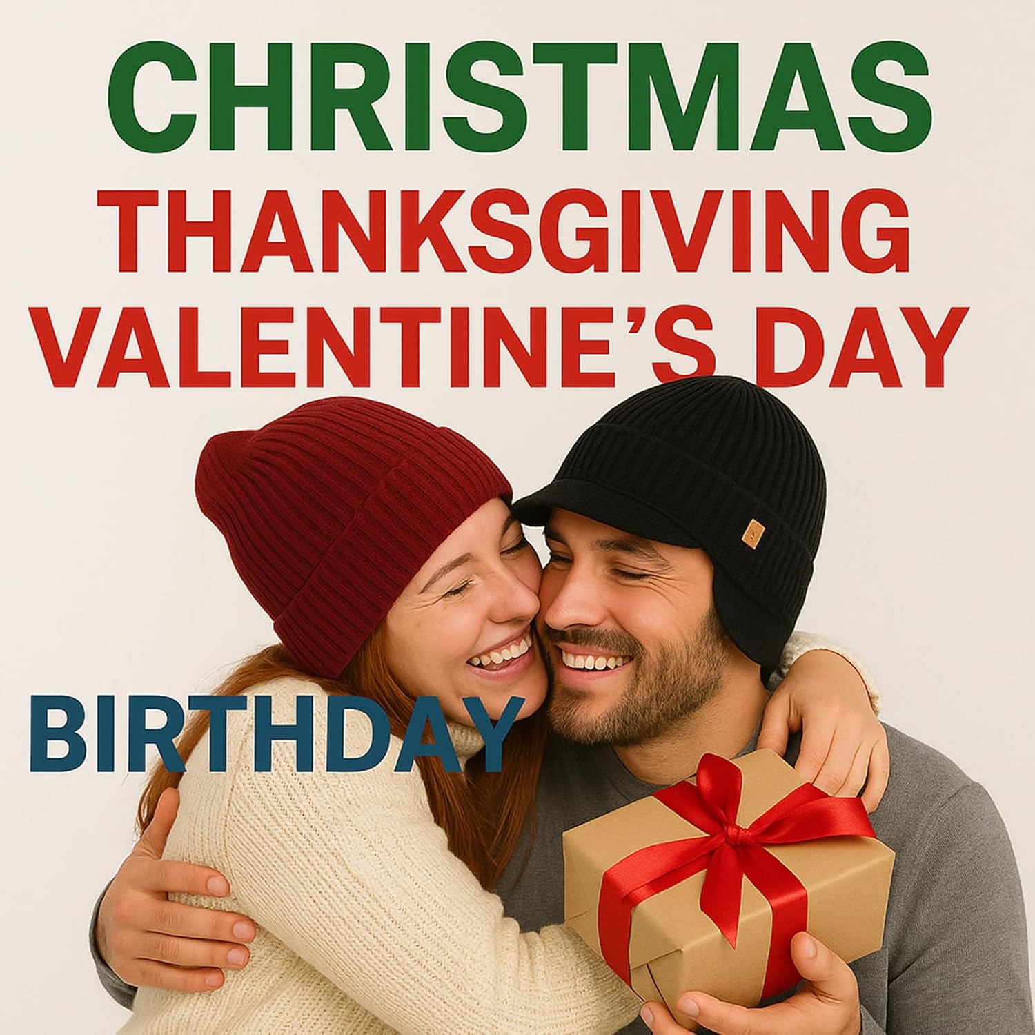 TOP-EX DryKnit™ Waterproof Merino Wool Beanie Hat with Brim Ear Flaps Fleece Lined Ski Cap for Cold Weather & Large Heads - Image 5