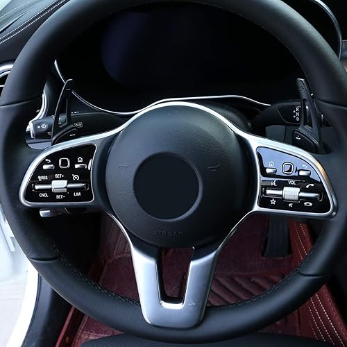 Miniatura 5 de 2 piezas de aleación de aluminio para Mercedes Benz C GLC Clase E W205 W213 X253 2015-2020 coche volante cambio remo accesorios