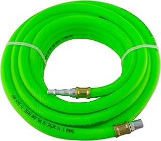 Airline Air Compressor Hose Soft Rubber High Visibility 10 Mtr 33 Feet 8mm Bore