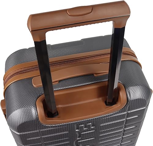 Miniatura 5 de Juego de equipaje de mano de 3 maletas expandibles con 4 ruedas giratorias para todas las personas, Gris, Maletas rígidas con ruedas giratorias,