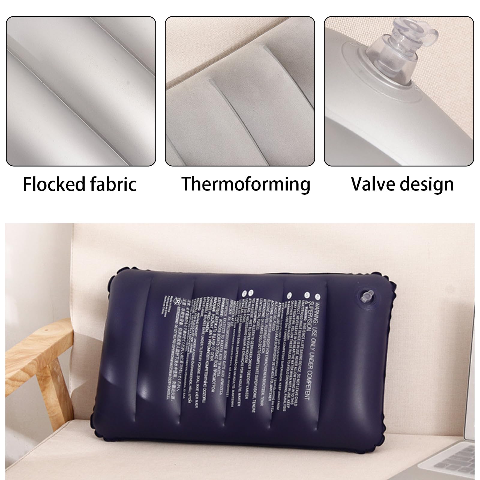 Cuscino Gonfiabile Da Campeggio Leggero Ergonomico Portatile Per