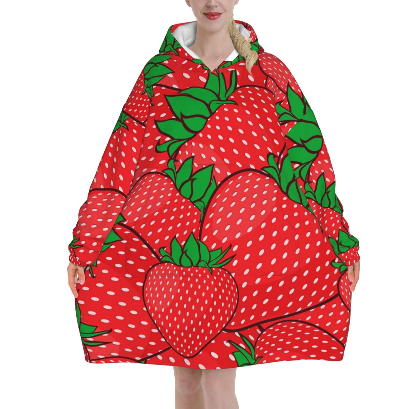 Pull-over couverture à capuche pour soirées cocooning à la maison - 8