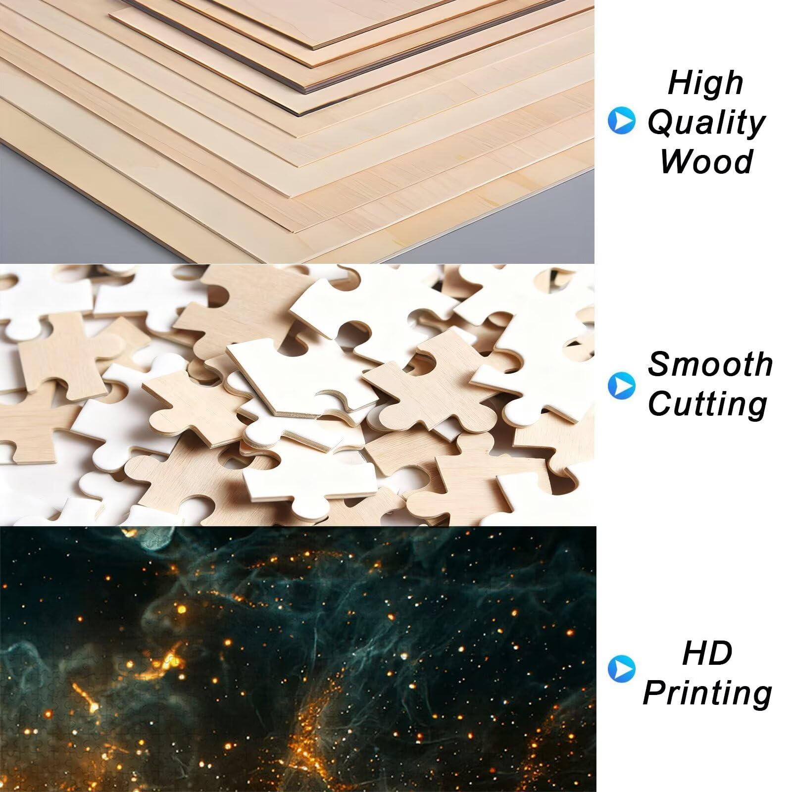 Puzzle Magiczna Książka, Puzzle 5000 Pieces Drewniane Marzenie Wymagania Dla Dorosłych, Rozmiar: 156 x 105 cm, Gra Edukacyjna DIY z pudełkiem na prezent dla dorosłych, Przerywacz głowy do dekoracji