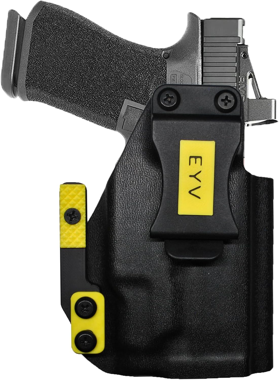 IWB Gun Holster for Concealed Carry - G 48/43/43X/MOS TLR7 Sub Light | Handmade Kydex Pistol Holsters w/Custom Claw Kit & Colored Accessory Options | EYV Holsters