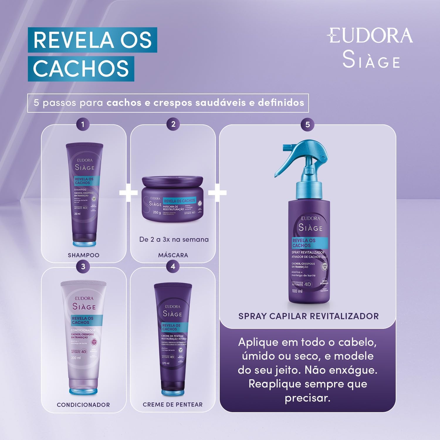 Condicionador Siàge Revela Os Cachos 200ml (Nova Versão)