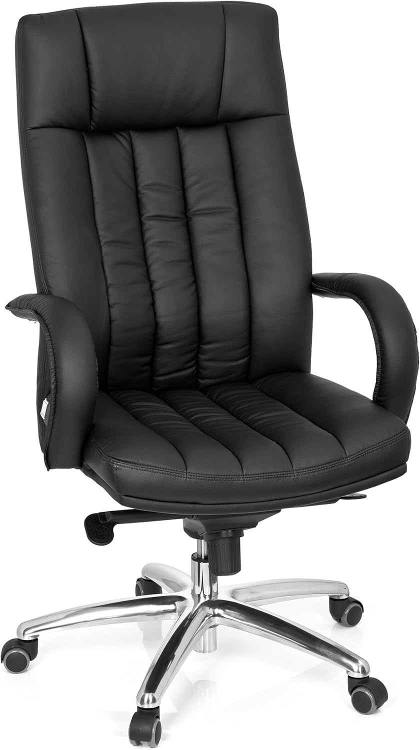 Davant view of the hjh OFFICE XXL G 300 Faux Leather Office Chair.