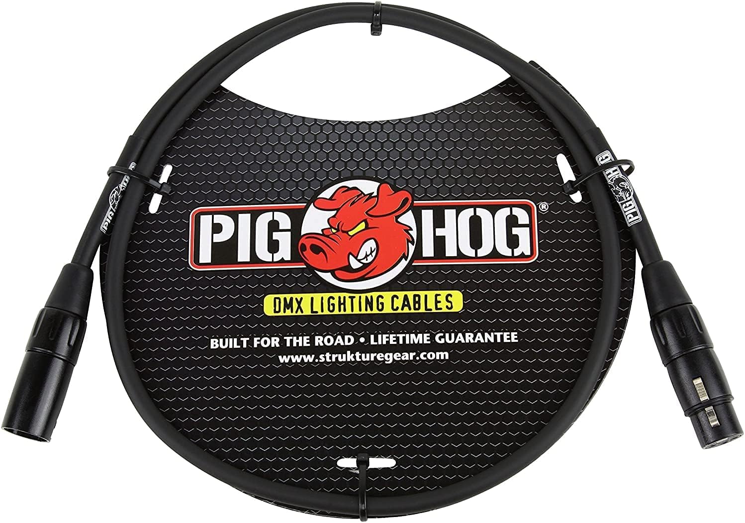 Pig Hog PHDMX3 3-Pin DMX Lighting Cables - 2 Pack (3 Feet)