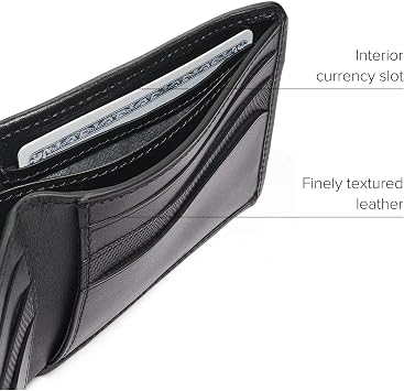 TUMI - Alpha Double Billfold - Men's Premium Wallet - Secure & Durable with Hidden Card Pocket - Black