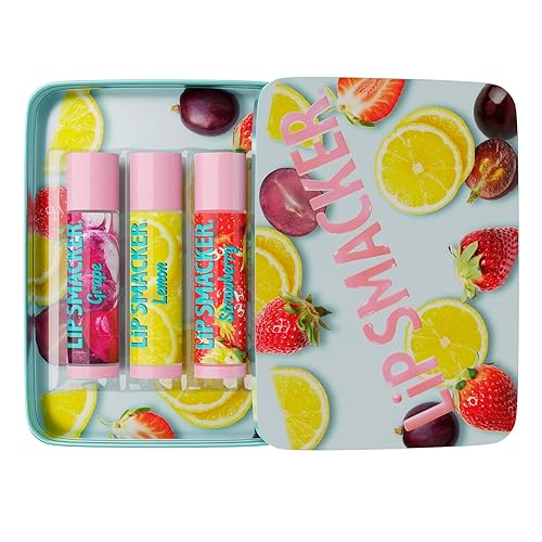Lip Smacker Nostalgia Lip Balm Trio Tin, Original & Best