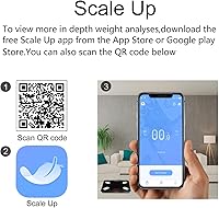 Vista 6 de WONGKUO Básculas para peso corporal Baño digital Báscula de grasa corporal Báscula inteligente para composición corporal IMC