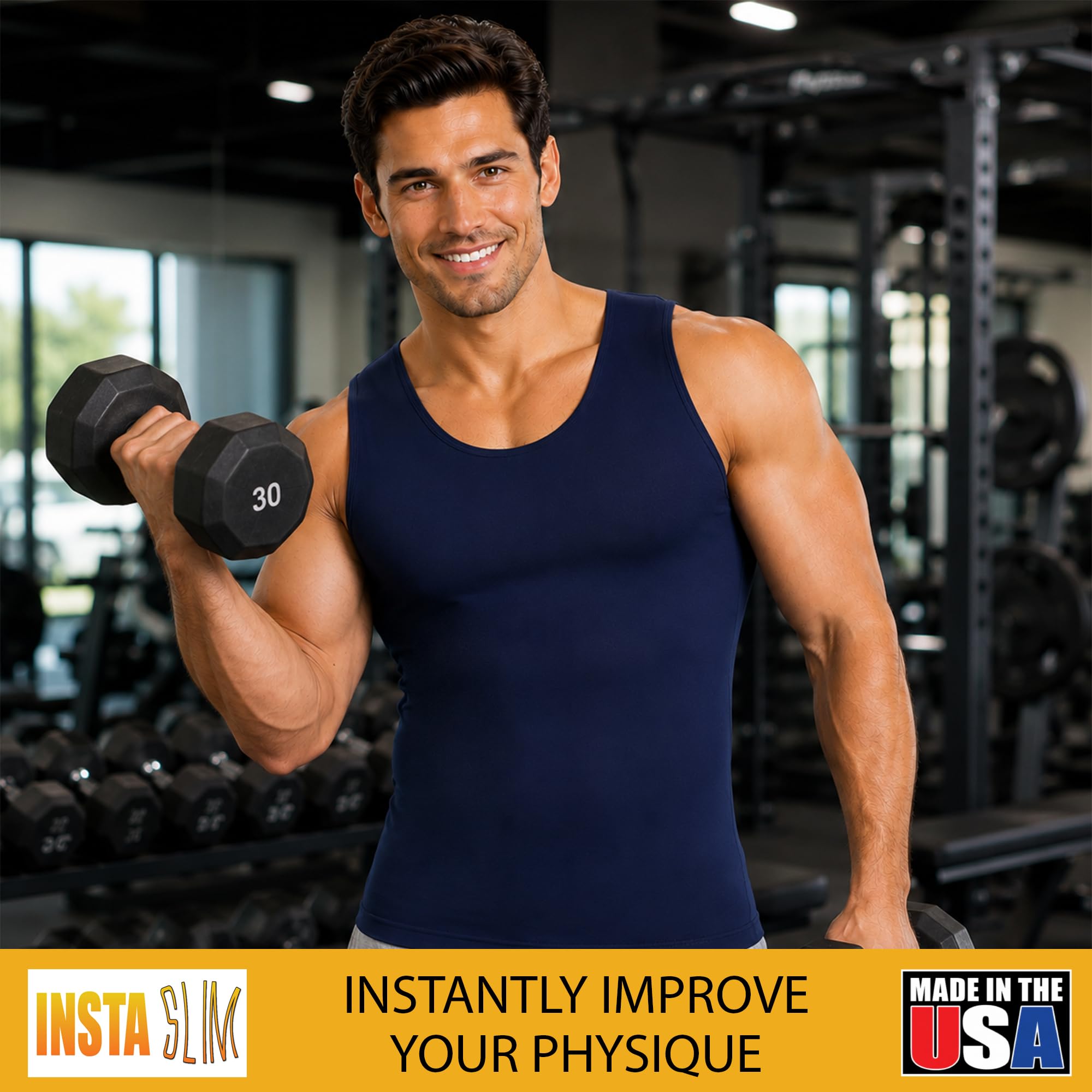 Insta Slim Herren Muscle Tank Tanktop