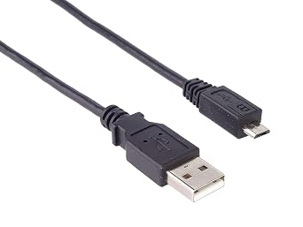 PremiumCord USB - Micro USB Connection Cable 3 m, USB A Male to Micro B Male, USB 2.0 High Speed Data Cable, 5 Pins, 2x Shielded, AWG28, Colour Black, Length 3 m ku2m3f