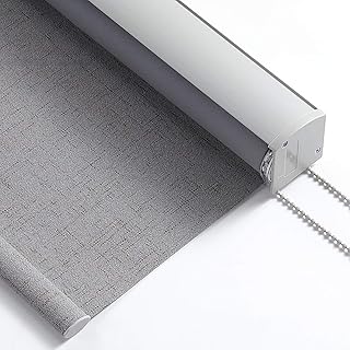 WUFENG-Thermo Rollo Roleta zaciemniająca, 100% Blackout Roller, krem przeciwsłoneczny, izolacja cieplna, żaluzja do sypialni, salonu, możliwość dopasowania (kolor: A, rozmiar: 100 x 220 cm)