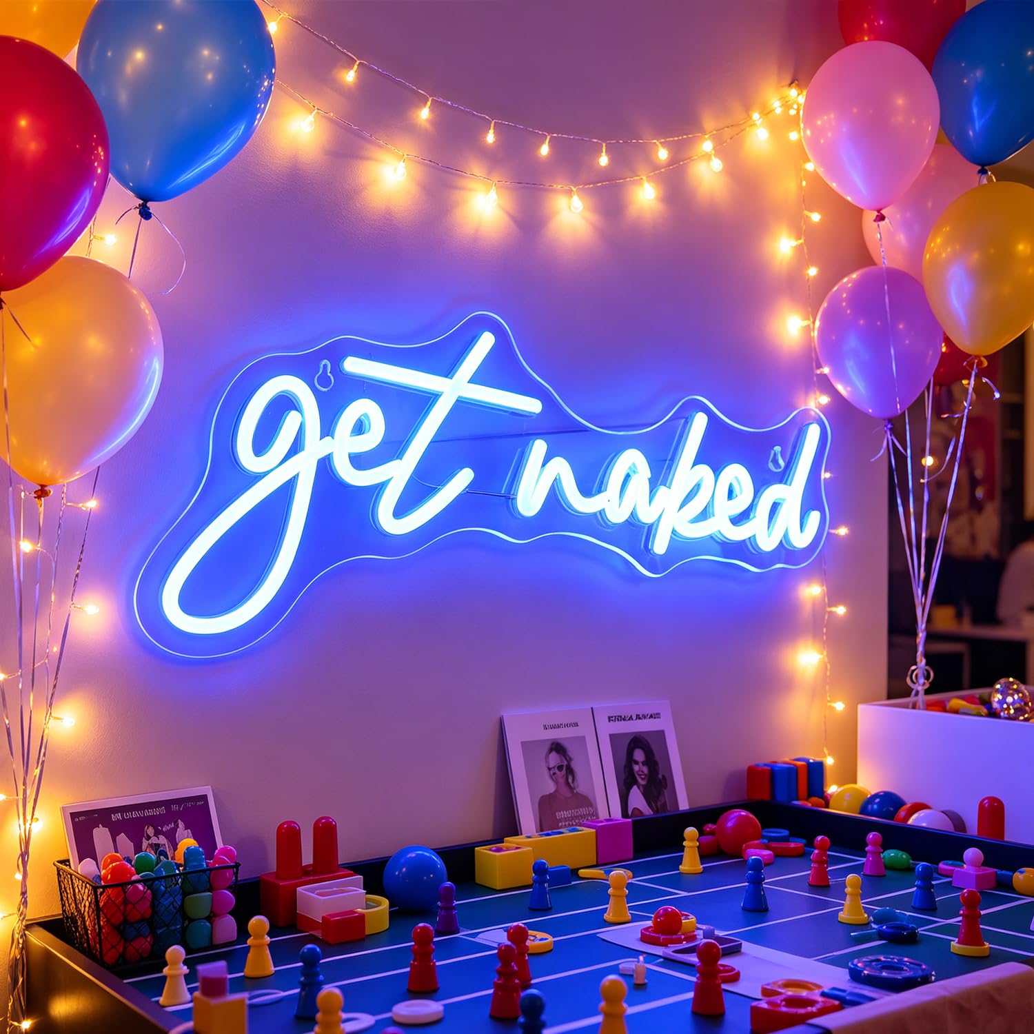 QiaoFei Led Get Naked Neon Sign Letters USB Powered Neon Lights